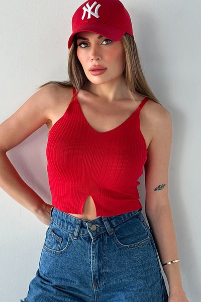 MODAGEN Női pántos kötöttáru Crop Body