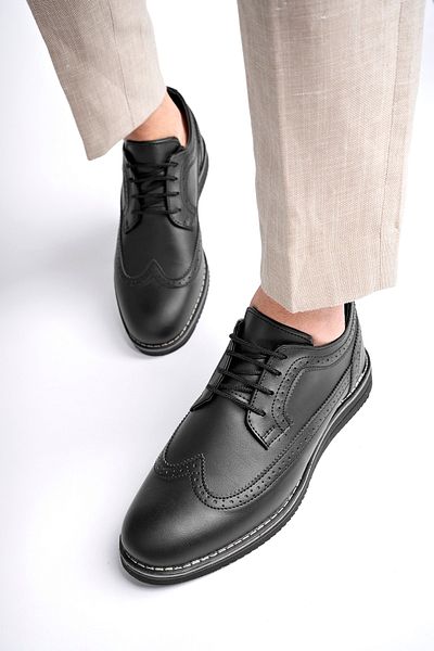 Freemax Oxford Men's Shoes Oxford Male Shoes Freemax.1118 Black Skin