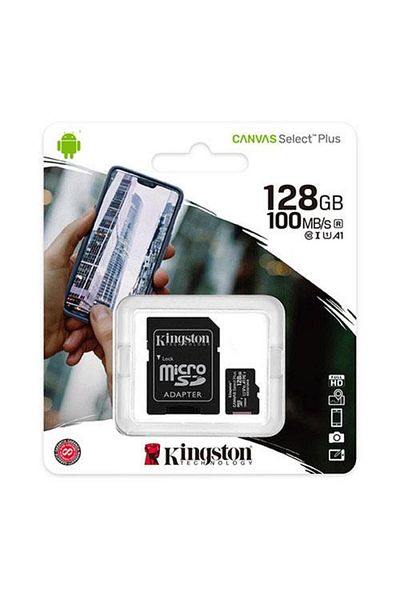 Kingston 128 GB KINGSTON MICRO SD COMPATIBLE CARD CL10 SDCS2/128GB CANVAS SELECT