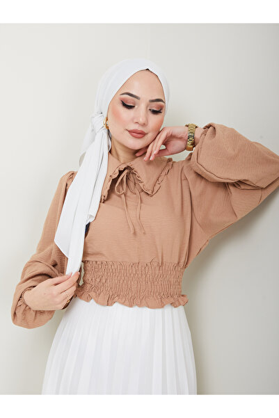 VOLT CLOTHİNG Γυναικεία μπλούζα Hijab με γιακά μωρού Ayrobin