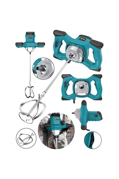 Sturdy New Teknoloji 1800 W 6 Kademe Devir Ayarlı Elektirikli Alçı Boya Ve Harç Karıştırıcı