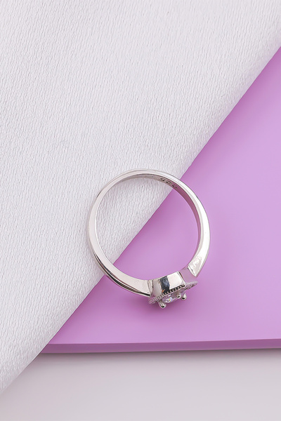 Miavi Silver 925 Ayar Gümüş Rodyum Damla Yüzük