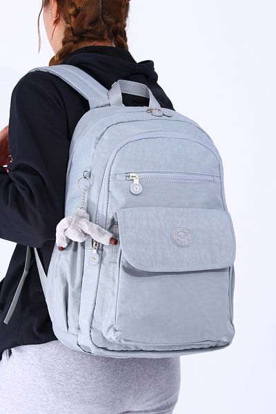 By Hakan حقيبة ظهر مدرسية مجعدة من My Polo 8730، حقيبة ظهر يومية، رياضية، سفر، عطلة، مقصورة كمبيوتر محمول متعددة الأقسام