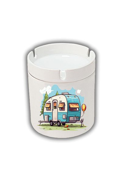 lili hediyelik Holiday Caravan Printed Ashtray Ash Tray