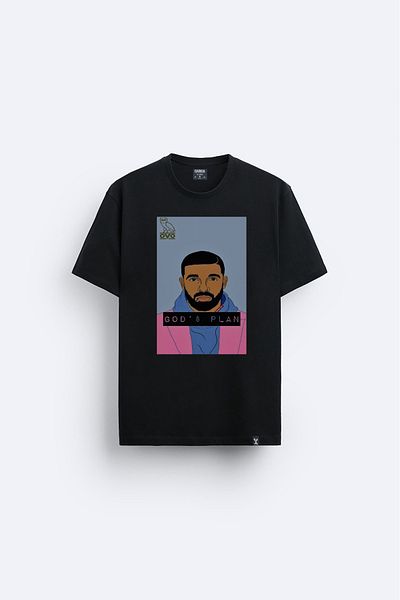 Darkia Drake God's Plan 
   Μπλουζάκι Unisex με τυπωμένο σχέδιο τραγουδιού