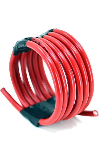 Murat 1 Metre 4 mm² Kırmızı Kalaylı Bakır Kablo Oto Taşıt Tesisat Kablosu 1. ...