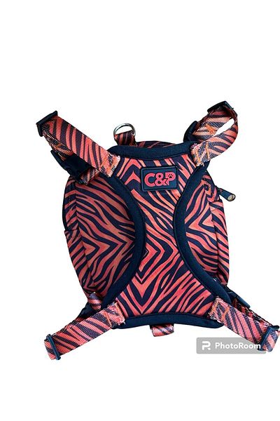 collars and paws Dog Chest Collar with Tiger Bag