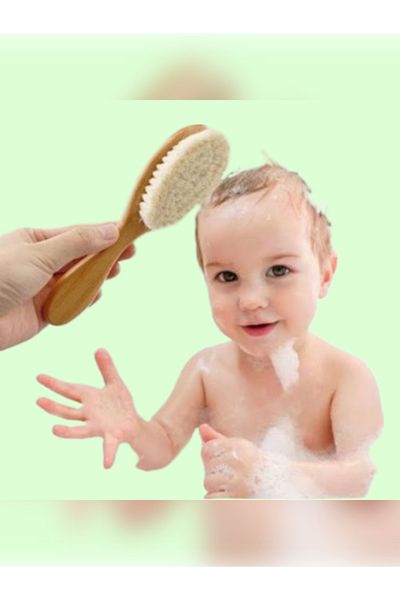 JOLGE Organic Baby Bath Comb - Goat Hair