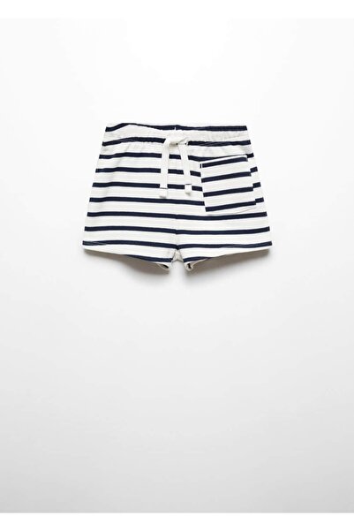 MANGO Baby Çizgili pamuklu şort