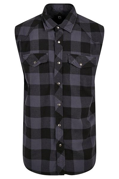 Brandit Herren Checkshirt Sleeveless