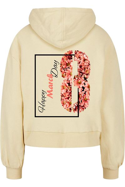 Merchcode Damen Ladies WD - Happy March Day Organic Oversized Hoody