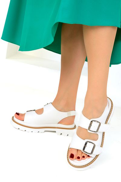 SOHO White Women's Sandals 19085