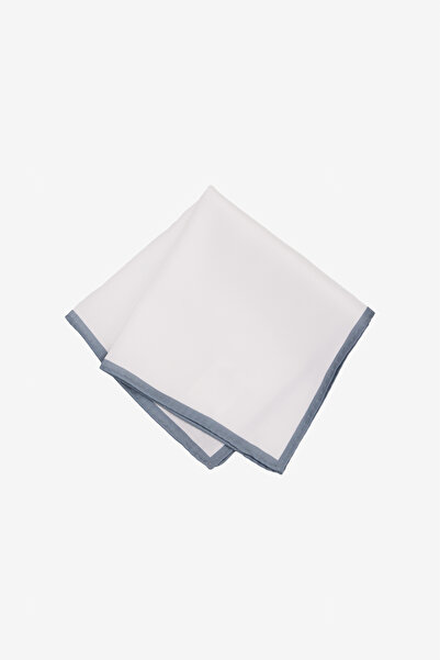 ALTINYILDIZ CLASSICS Men's White-Grey Patterned Handkerchief