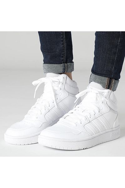 adidas Hoops 3.0 Mid Casual Shoes Sneaker White