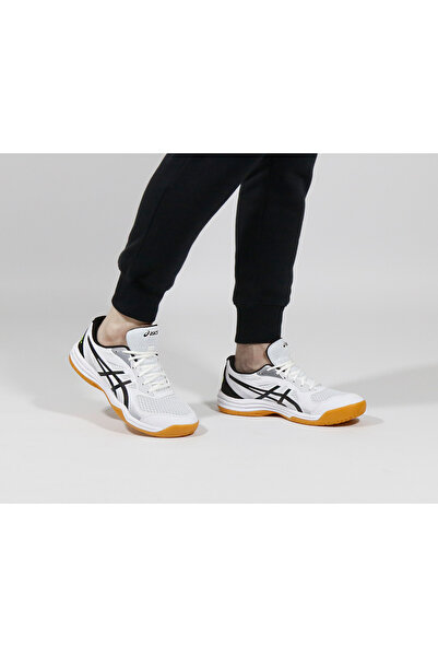 Asics حذاء كرة الطائرة Upcourt 5 باللون الأبيض للرجال - 1071A086-103