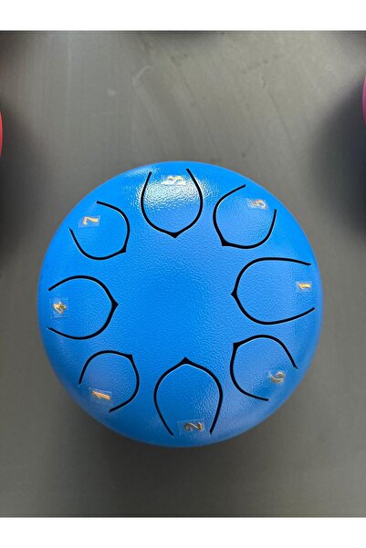 miniarpturkiye MAVİ Handpan Dil Davul 8 Nota 6inch Mistik Sese Sahip 6 inç 8 nota