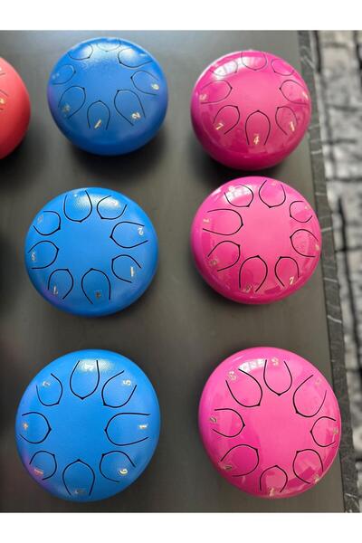 miniarpturkiye MAVİ Handpan Dil Davul 8 Nota 6inch Mistik Sese Sahip 6 inç 8 nota