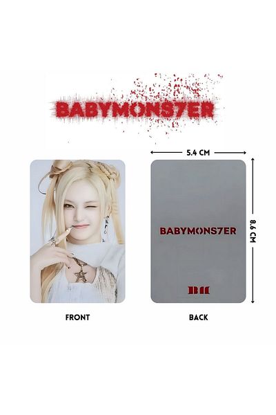 Kpop Dünyasi BABYMONSTER '' Babymons7er'' Tag Set 3 PCs