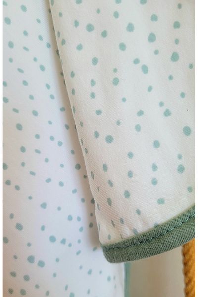 Alpar Tekstil Soft Cotton Double Layer Combed Baby Girl-Boy Swaddle Blanket Green/spotted