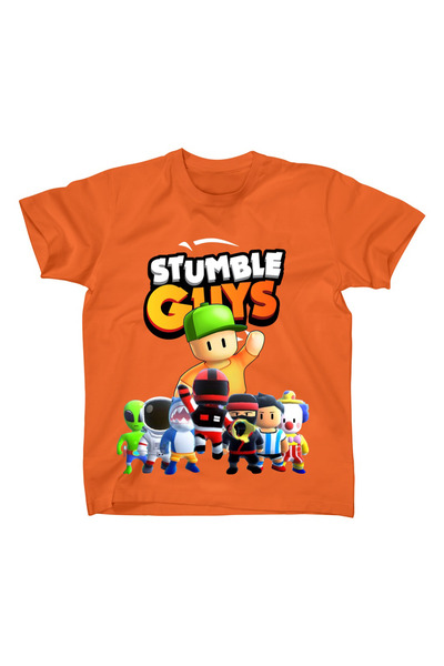 CACTUS COLLECTION STUMBLE GUYS Printed Children's Summer T-shirt COTTON 2