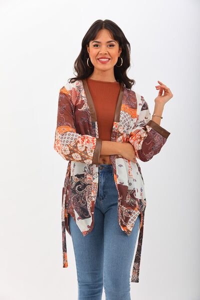 marecaldo Yazlık Kadın Giyim Modası Avangart Kimono Modeli Semplice Motif Desen