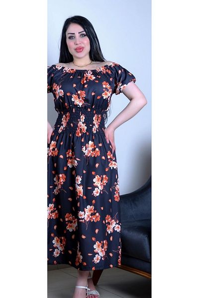 Butik Women's Plus Size Spring Enthusiasm Floral Dress