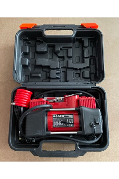 Rodex PRO 12 VOLT MİNİ ARAÇ KOMPRESÖRÜ GÜÇLÜ ÇİFT PİSTON KOMPRESÖR