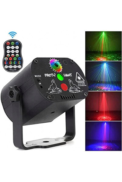 CROW'S TECH Ginny Disko Led RGB Lazer ışıklı Led Aydınlatmalı Mini Sahne Ses ...