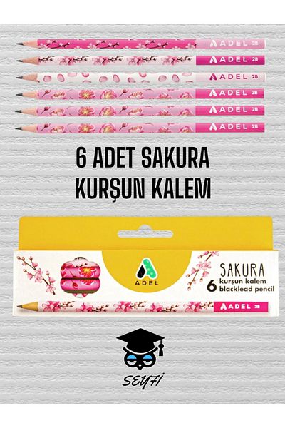 Adel 6 PCS SAKURA LEAD PENCIL