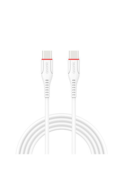 Asonic As-x706 Usb-c To Usb-c Hızlı Şarj/data Kablosu 60w Güç Destekli