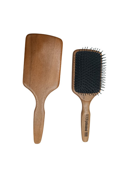 CNGZSHOP Χτένα ξεμπερδέματος (με μπίλια) Ξύλινο σώμα