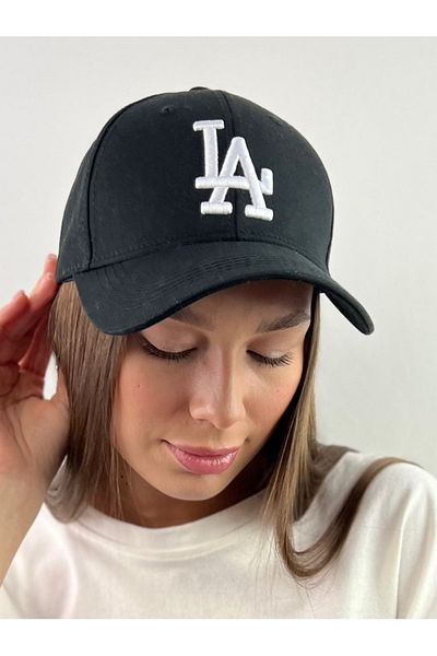 MARBERRY Black LA Embroidered Unisex Cap Hat