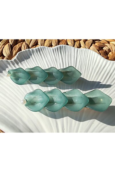 İLKYAZ مجموعة إبزيم جانبي من أكسيسوار مكونة من قطعتين من ورق الأسيتات واللؤلؤ