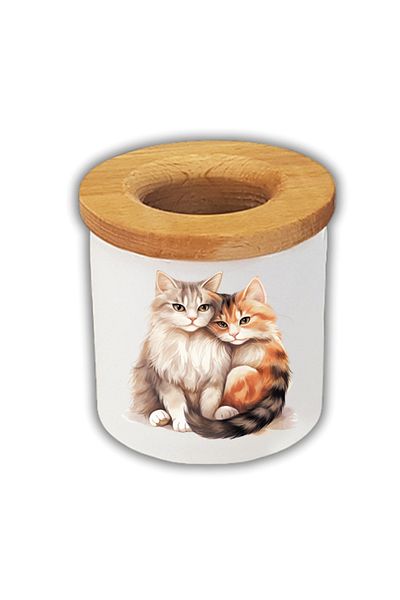 lili hediyelik Μολυβοθήκη με στάμπα Hugging 2 Cats