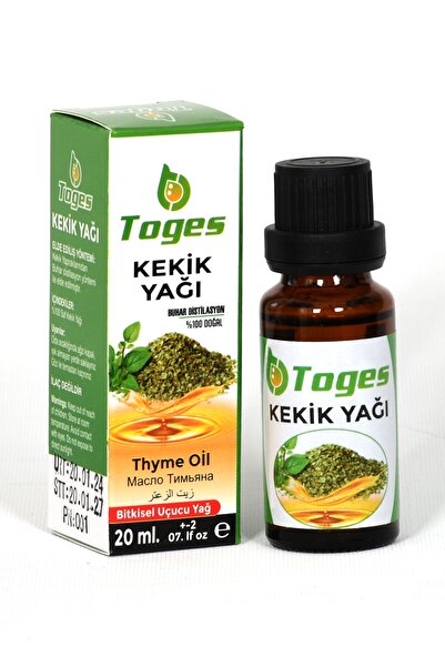 KEKİK YAĞI %100 SAF İÇERİKLİ BİTKİSEL UÇUCU YAĞ ESSENTİAL THYME OİL 20 ML