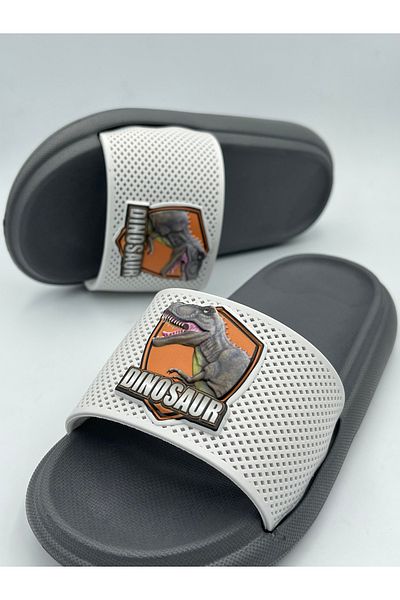 GEZER Papuci pentru copii Anatomical Sliding Pool Sea EV Street - Model Dinozaur