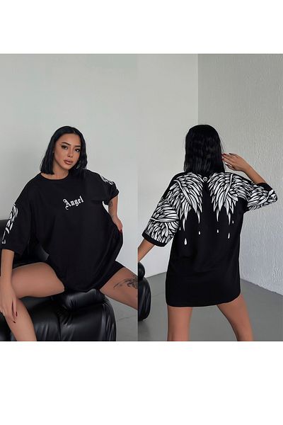ESSFASIHON Φούτερ Unisex Oversize με στάμπα