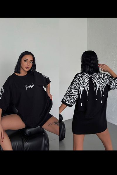 ESSFASIHON Φούτερ Unisex Oversize με στάμπα