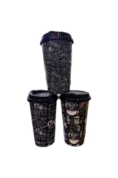 Noname Kapaklı Karton Içecek Bardağı 3 Adet