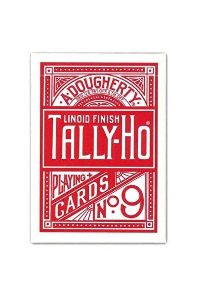 Bicycle Tally-Ho Fan Back Playing Cards - Red