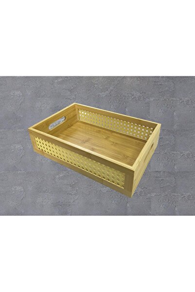 Altabi 40x28 εκ. Οργανωτής από μπαμπού με υφή χαζεράνι