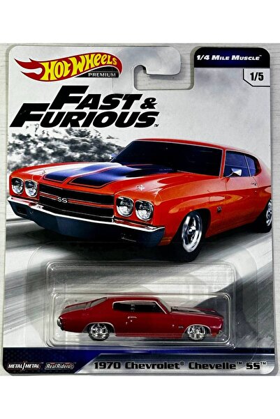 HOT WHEELS HotWheels 1970 Chevrolet Chevelle SS Red - Premium Fast Furious Se...