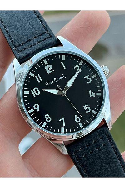 Pierre Cardin Numeral Leather Cord 30 Mt Water Resistant Special Series Men's Wristwatch