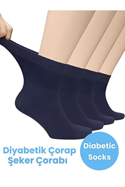 Tezzgelsin Unisex pamučne čarape za dijabetičare, 4 para, čarape u boji slatk...