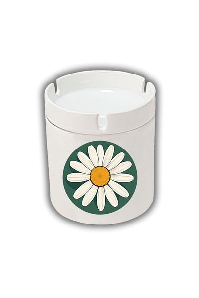 lili hediyelik Τασάκι με στάμπα Daisy σε πράσινο φόντο