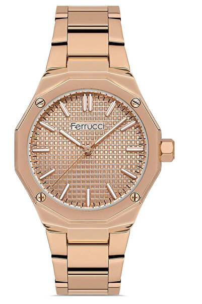 Ferrucci Kadın Paslanmaz Çelik Kol Saati Çelik Kasa Çelik Kordon Premium Model