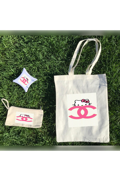 Boom town Σετ τσάντας και θήκης στυλό Hello Kitty με σετ ποτηροθήκης και άλογο