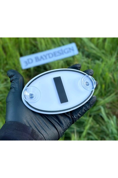 3dbaydesign زخرفة زجاجية إيطالية من زجاج شبكي بيضاوي الشكل مع كوب شفط - خاص ل...