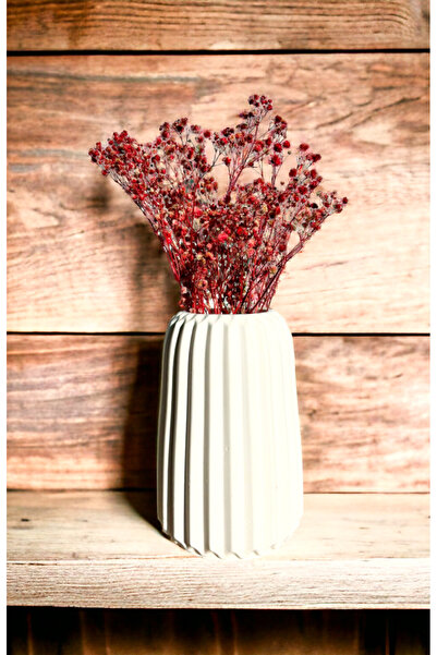 aymumi home Çizgili Vazo Pampas Vazosu Yapay Çiçek Vazosu Kuru Çiçek Vazosu