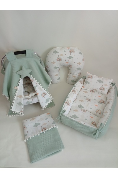 Wenaris Çift taraflı Puset Örtüsü Puset Minder  puset çarşafı battaniye dikdö...